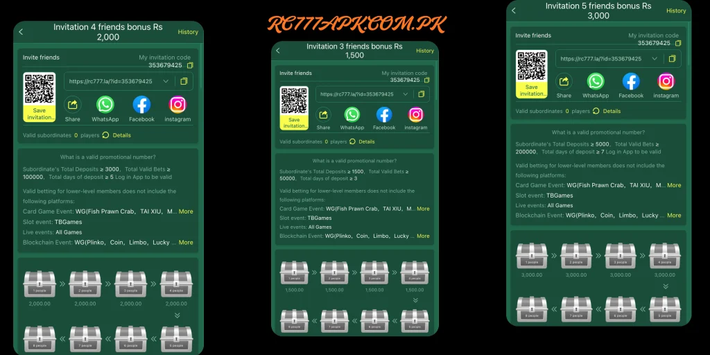 RC777 Bonuses